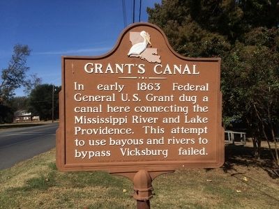 Nearby Grant's Canal marker. Click for full size. Nearby Grant's Canal marker image. Click for full size.