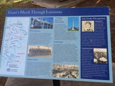 Grant's March Thru Louisiana Marker. Click for full size. Grant's March Thru Louisiana Marker image. Click for full size.