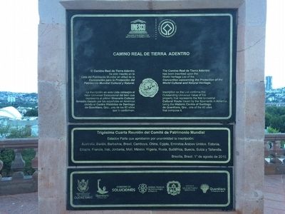 El Camino Real de Tierra Adentro Marker. Click for full size. El Camino Real de Tierra Adentro Marker image. Click for full size.