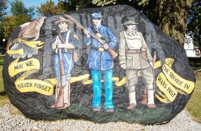 Corydon Freedom Rock Veterans Memorial image. Click for full size.