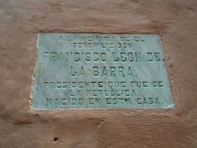 Francisco Len de la Barra Marker image. Click for full size.