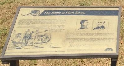 The Battle at Ditch Bayou Marker image. Click for full size.