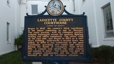 Lafayette County Courthouse Marker. Click for full size. Lafayette County Courthouse Marker image. Click for full size.