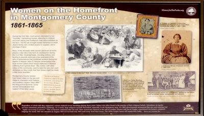 Women on the Homefront in Montgomery County Marker image. Click for full size.
