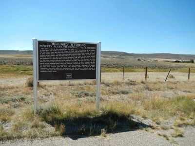 Hilliard, Wyoming Marker image. Click for full size.