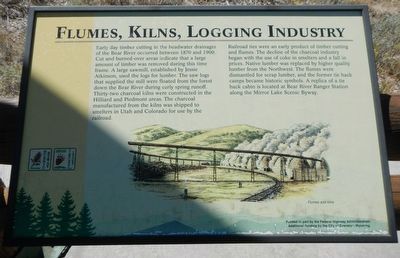 Flumes, Kilns, Logging Industry Plaque image. Click for full size.