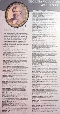 Muster Roll of Company H, 22nd Regiment Marker - List of Service Members image. Click for full size.