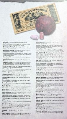 Muster Roll of Company H, 22nd Regiment Marker - List of Service Members. Click for full size. Muster Roll of Company H, 22nd Regiment Marker - List of Service Members image. Click for full size.