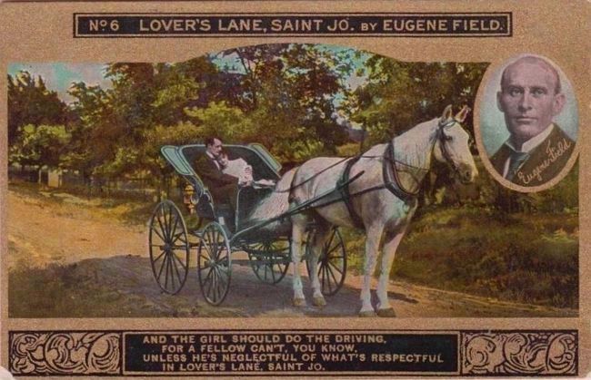 Lover's Lane Postcard image. Click for full size.