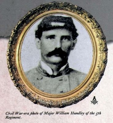Major William Hundley of the 5th Regiment. Click for full size. Major William Hundley of the 5th Regiment image. Click for full size.