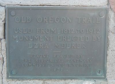 Old Oregon Trail Marker. Click for full size. Old Oregon Trail Marker image. Click for full size.