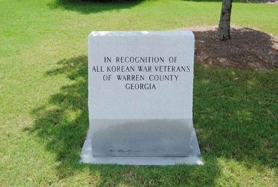 Warren County Korean War Veterans Monument. Click for full size. Warren County Korean War Veterans Monument image. Click for full size.