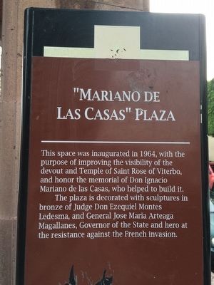The previous Plaza Mariano de las Casas Marker image. Click for full size.
