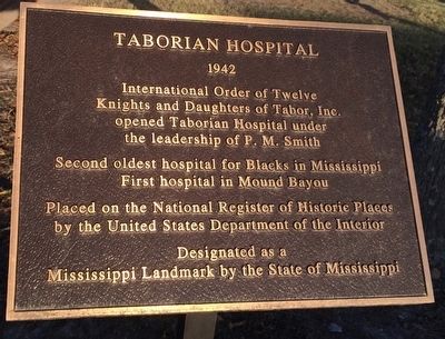 Taborian Hospital Marker image. Click for full size.