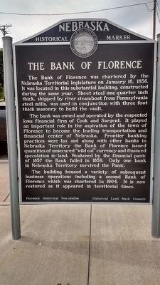 The Bank of Florence Marker image. Click for full size.
