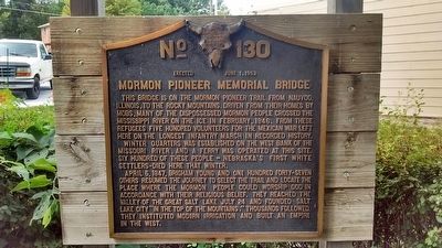 Mormon Pioneer Memorial Bridge Marker image. Click for full size.