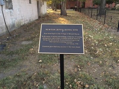 Newton (Keys) Hotel Site Marker image. Click for full size.