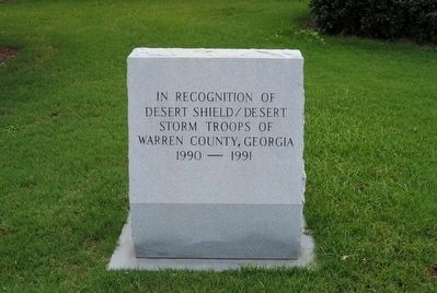 Warren County Desert Shield / Desert Storm Monument. Click for full size. Warren County Desert Shield / Desert Storm Monument image. Click for full size.