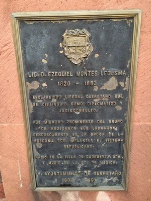 Ezequiel Montes Ledesma Marker. Click for full size. Ezequiel Montes Ledesma Marker image. Click for full size.