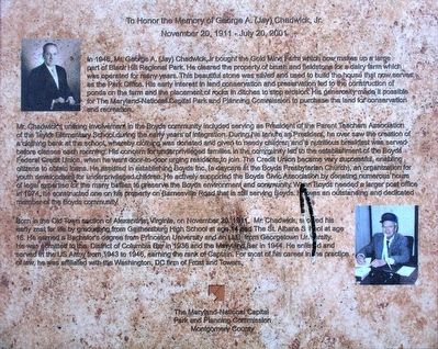To Honor the Memory of George A, (Jay) Chadwick Jr. Marker. Click for full size. To Honor the Memory of George A, (Jay) Chadwick Jr. Marker image. Click for full size.
