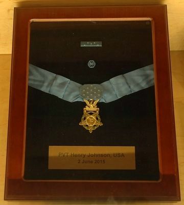 Henry Johnson's Medal of Honor. Click for full size. Henry Johnson's Medal of Honor image. Click for full size.