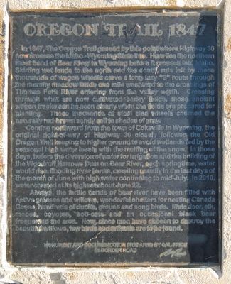 Oregon Trail 1847 Marker image. Click for full size.