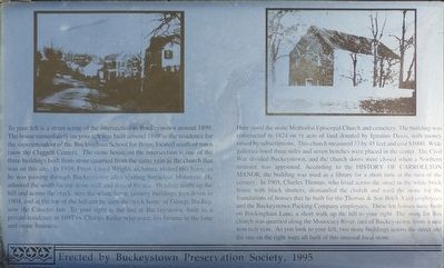Site of Buckeystown Methodist Episcopal Church Marker image. Click for full size.