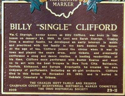 Billy Single Clifford Marker image. Click for full size.