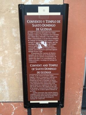 Convent and Temple of Santo Domingo de Guzman Marker. Click for full size. Convent and Temple of Santo Domingo de Guzman Marker image. Click for full size.