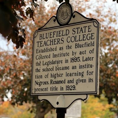 Bluefield State Teacher�s College Marker image. Click for full size.