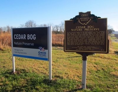 Cedar Bog Nature Preserve Marker image. Click for full size.
