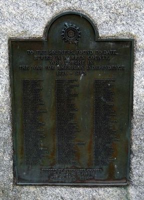 Warren County Revolutionary War Monument image. Click for full size.