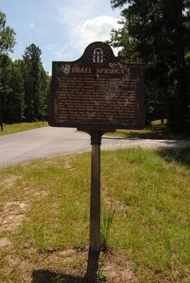 Beall Springs Marker. Click for full size. Beall Springs Marker image. Click for full size.