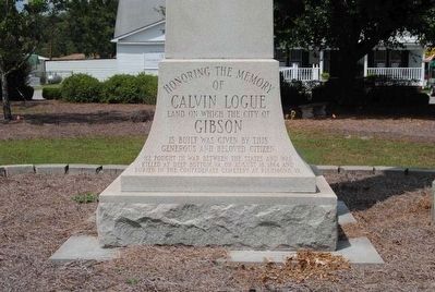 Calvin Logue Monument image. Click for full size.