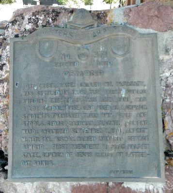 Osmond Marker. Click for full size. Osmond Marker image. Click for full size.