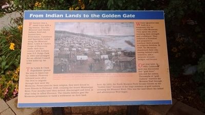 From Indian Lands to the Golden Gate Marker image. Click for full size.