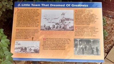 A Little Town That Dreamed of Greatness Marker. Click for full size. A Little Town That Dreamed of Greatness Marker image. Click for full size.
