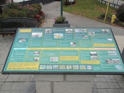 The Village of Charlotte Marker. Click for full size. The Village of Charlotte Marker image. Click for full size.