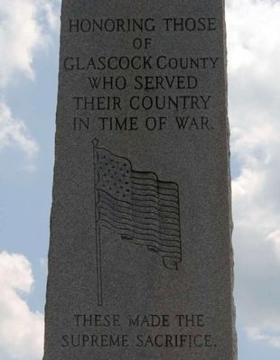 Glascock County Veterans Monument - Top Portion. Click for full size. Glascock County Veterans Monument - Top Portion image. Click for full size.