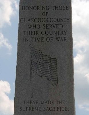 Glascock County Veterans Monument - Top Portion image. Click for full size.
