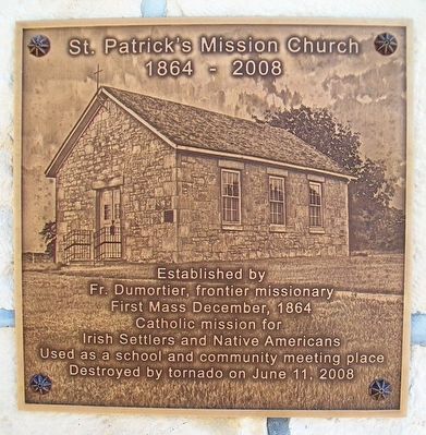 St. Patrick's Mission Church Marker image. Click for full size.