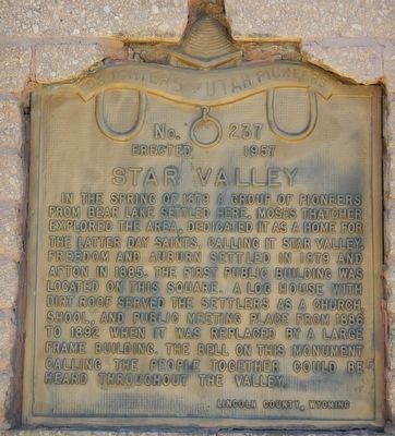 Star Valley Marker image. Click for full size.