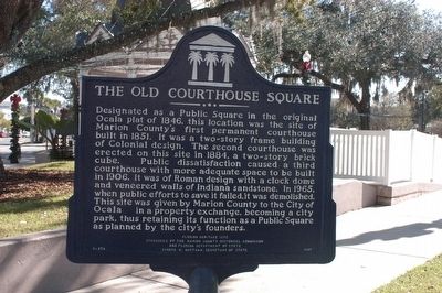 The Old Courthouse Square Marker image. Click for full size.