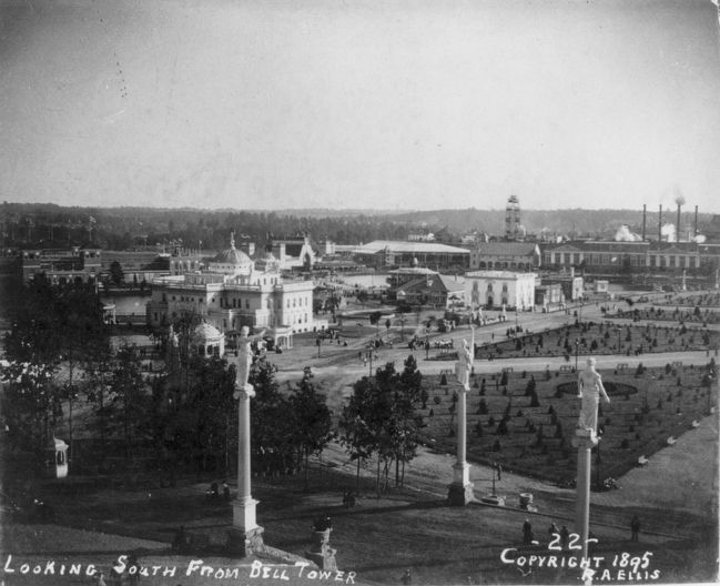 Atlanta Cotton Exposition: <i>Looking South from Bell Tower</i> image. Click for full size.