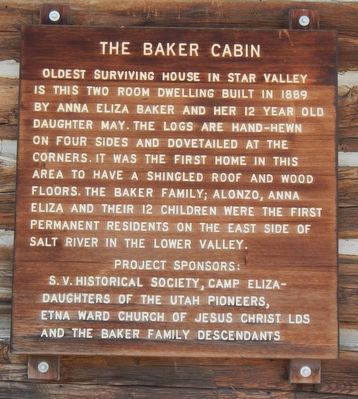 The Baker Cabin Marker image. Click for full size.