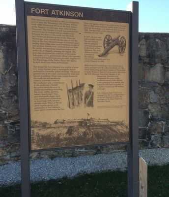 Fort Atkinson Marker image. Click for full size.
