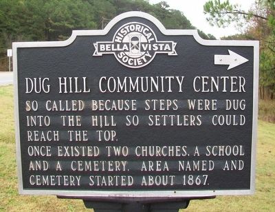 Dug Hill Community Center Marker. Click for full size. Dug Hill Community Center Marker image. Click for full size.