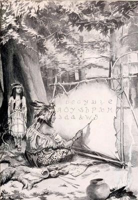 Sequoyah The Cherokee Cadmus. Click for full size. Sequoyah The Cherokee Cadmus image. Click for full size.