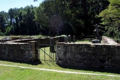 Stone Wall Surrounding the Talbot Family Plot image. Click for full size.