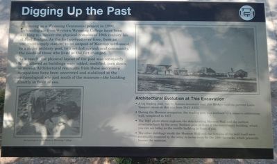 Digging Up the Past Marker. Click for full size. Digging Up the Past Marker image. Click for full size.